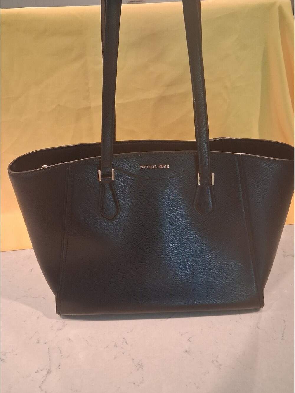Black Michael Kors Large Tote fits Laptop